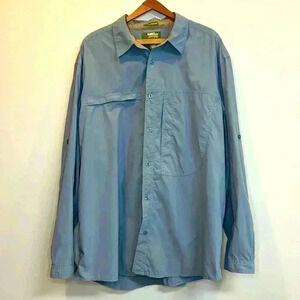 Gander Mtn Button Up Lightweight Tactical Shirt Utility Fishing Big & Tall Hike